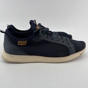 Steve Madden Navy Blue Fabric Sneakers with Tan Accents Athletic Shoes Size‎ 10M